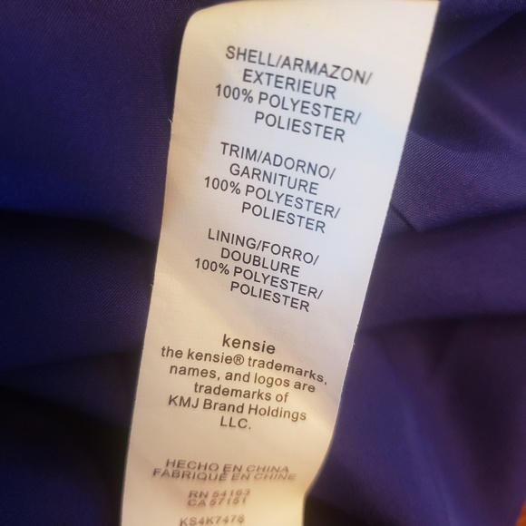 Kensie Blue and White Polka Dot Dress - Picture 7 of 7